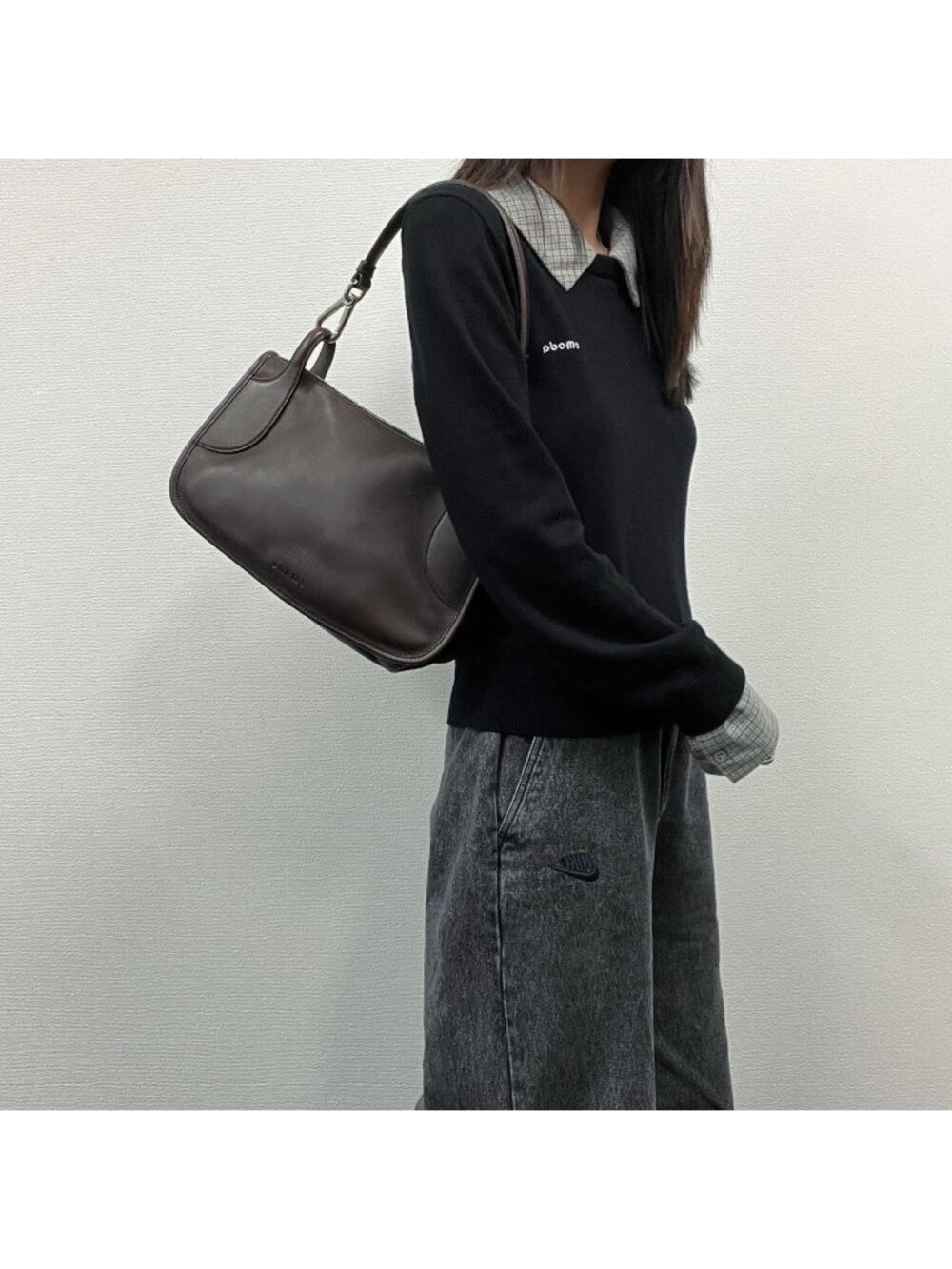 Prada Shoulder Bag Brown Leather Vintage - Picture 1 of 15